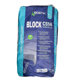 BOSTIK Bauwerksabdichtung Dichtschlämme Sack Block C514 Terra 1K Flex 25 KG
