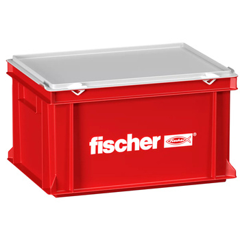 Fischer Handwerker Koffer groß L-Boxx 091425, Rot