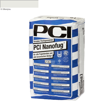 PCI Nanofug - Flexfugenmörtel 15 kg Silbergrau 16