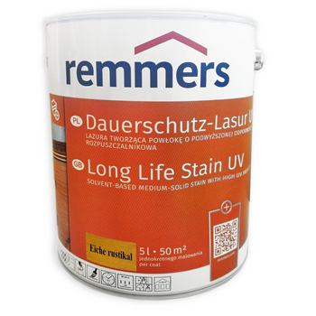 Remmers Dauershutz-Lasur Langzeit-Lasur UV 5 L Holzschutz - Eiche-rustikal