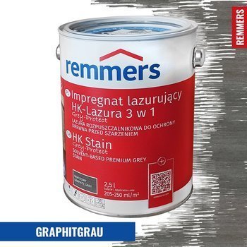 Remmers HK-Lasur Grey-Protect 2,5 L - Graphitgrau