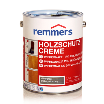 Remmers Holzschutz-Creme 2,5 L Holz Lasur für Außen - Silbergrau