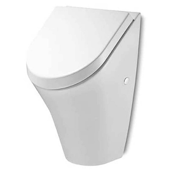 Roca NEXO Pissoir Urinal Soft-Close-Deckel Zulauf von hinten Weiß Urinal Becken