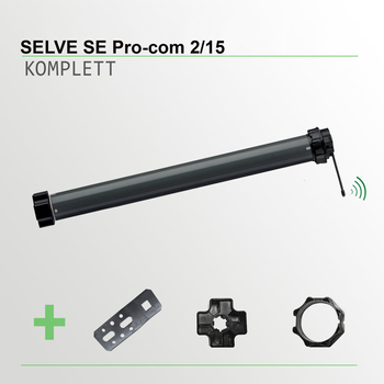 SELVE SE Pro 2/15-com mit Funk Rollladenantrieb mit Hinderniserkennung KOMPLETT