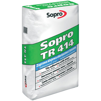 SOPRO TR 414 MittelBettmörtel Trasshaltig Flex Fliesen Mörtel 5-20 mm 25 KG