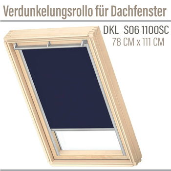 VELUX DKL S06 1100SC 114x118cm Rolladen Jalousien Verdunkelungsrollo Dachfenster