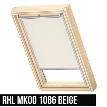 VELUX RHL MK00 1086 78x160 Sichtschutzrollo Rollo Haltekrallen Dachfenster Beige
