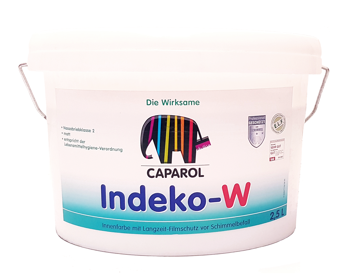 CAPAROL Indeko W Innenfarbe vor Schimmelbefall 2 5 12,5 L Weiß Schimmel