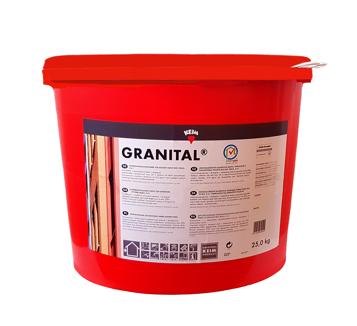 KEIM Granital Dispersions, Silikatfarbe, Hochdeckend, Weiß 25 kg