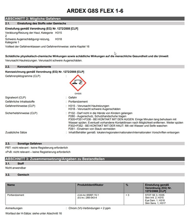 ARDEX G8S FLEX 1-6 Flex-Fugenmörtel Flexfugenmörtel Fuge  Fliesen Weiss 5 KG