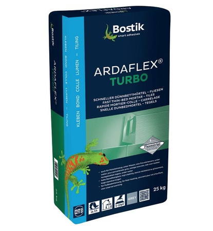 BOSTIK ARDAFLEX TURBO Schneller Fliesenkleber Dünnbettmörtel 25 KG
