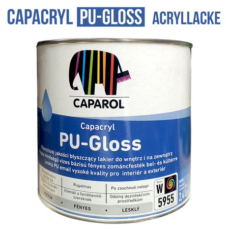 CAPAROL Capacryl CC Aqua PU-Gloss Polyurethan-Acryllacke Glänzend Weiß 2,4L