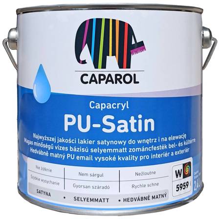 CAPAROL Capacryl PU Satin PU-Acryllack Seidenmatt 2,4L Weiß