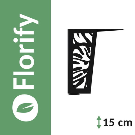Florify Beine für Kommode, Schrank, kleinen Tisch, Möbelfüße mit Monstera Deliciosa Pflanzenmuster 15 cm - Serie von Mihimo Design