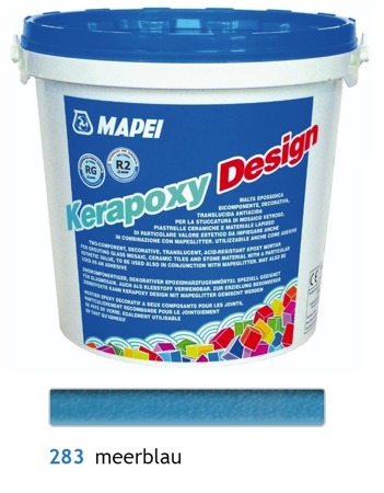 MAPEI Kerapoxy Design - Epoxidharzfugenmörtel Meerblau 283 3 KG