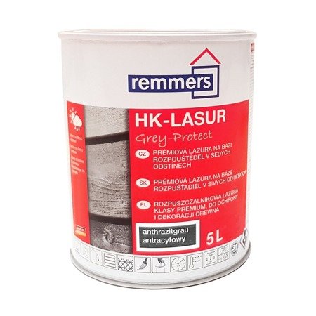 Outlet Remmers HK-Lasur Grey-Protect 5 L Holzlasur Holzschutz Deckfarbe Flexible