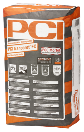 PCI NANOCRET FC Faserverstärkter Betonspachtelfür Wand und Decke 25 KG