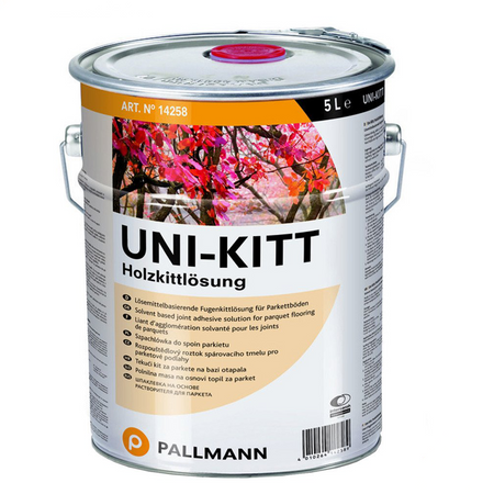 Pallmann UNI-KITT Fugenkitt Holzkittlösung Parkett und Holzfußböden 1 L und 5 L