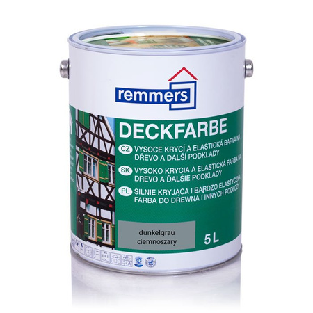 Remmers Aidol Deckfarbe 5 l Wetterschutzfarbe - Dunkelgrau