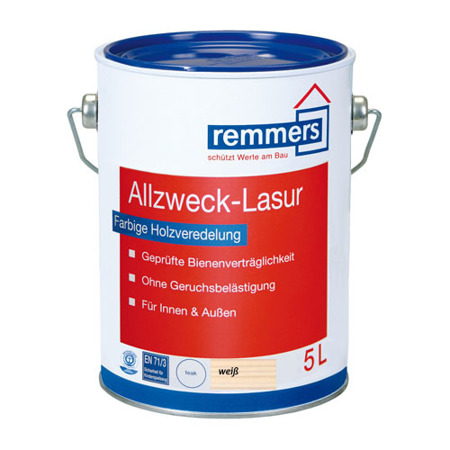 Remmers Allzweck Lasur 2,5 L Holzlasur Acrylat Lasur - Weiß