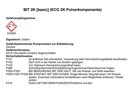 Remmers BIT Eco 2K Basic  Bitumen Keller Abdichtung Bitumendickbeschichtung 30 L