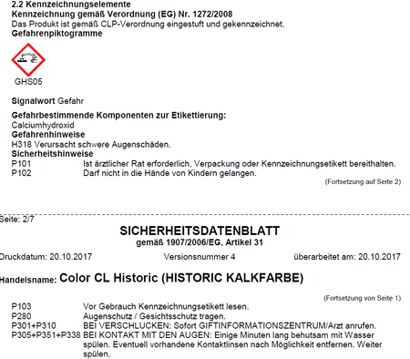 Remmers Color CL Historic Kalkfarbe 20kg