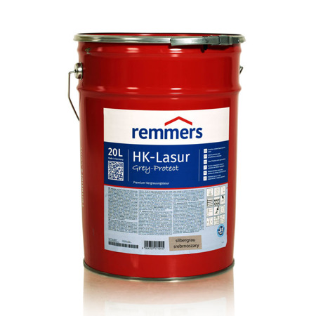 Remmers HK-Lasur Grey-Protect 20 L Holzlasur Holzschutz - Silbergrau