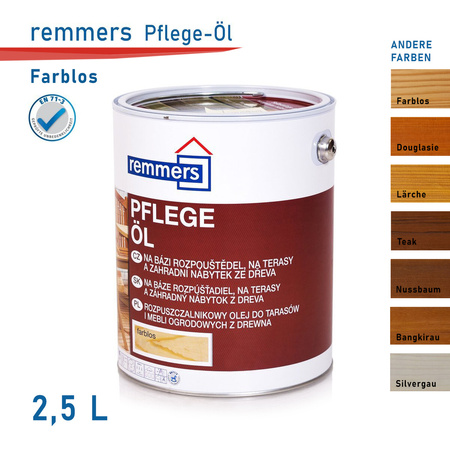 Remmers Pflege Öl 2,5 L Holzöl Terrassenöl Gartenmöbelöl alle Farben