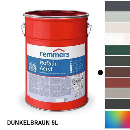 Remmers ROFALIN ACRYL 5L DUNKELBRAUN Wetterschutzfarbe für Holz