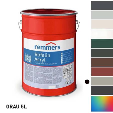 Remmers ROFALIN ACRYL 5L GRAU Wetterschutzfarbe für Holz