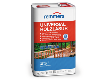 Remmers Universal-Holzlasur Acrylat-Lasur Wasserbasiert Farblos 5 L