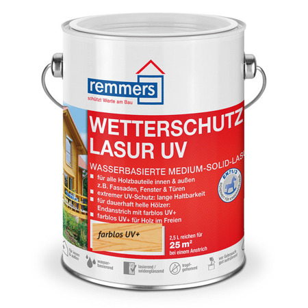 Remmers Wetterschutz Lasur UV 0,75 L Holzschutzgel - Farblos