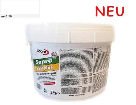 SOPRO FUGENEPOXI PLUS FEP Epoxi Epoxidharz Fugenmörtel 2 KG Weiß 10