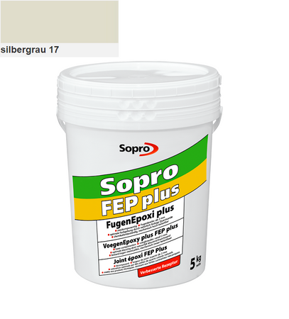 SOPRO FUGENEPOXI PLUS FEP Epoxi Epoxidharz Fugenmörtel 5 KG Silbergrau