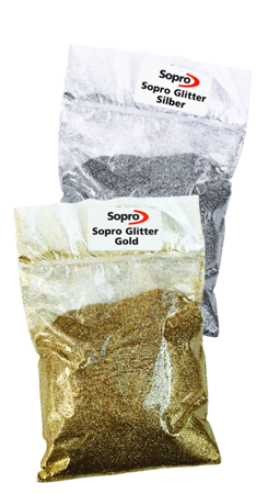 SOPRO Glitter metallischer Effekt zum Mischen 1 KG silber gold