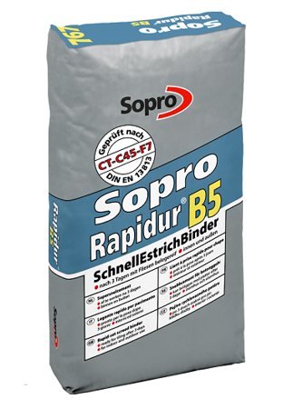 SOPRO Rapidur B5 SchnellEstrichBinder Zement Binder Estrich Mörtel  25 KG 