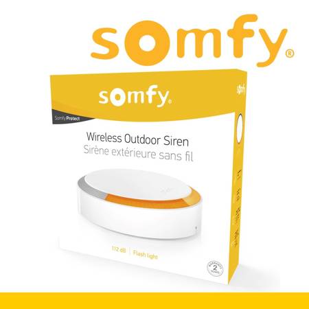 Somfy Außensirene für Sicherheitssystem Plug & Play Wireless Outdoor Siren 112dB