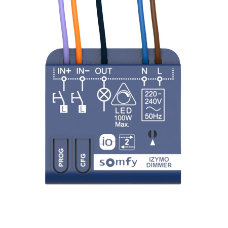 Somfy IZYMO io Unterputzsender Transmitter Empfänger mit LED-Dimmfunktion
