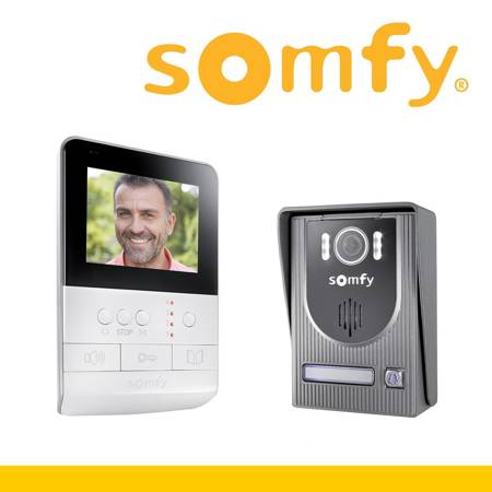 Somfy Videosprechanlage V100 Video-Türsprechanlage Funkmodul Farbdisplay RTS