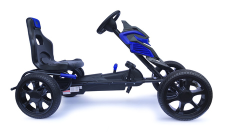 Großer Gokart mit Pedalen Schaumreifen - blau
