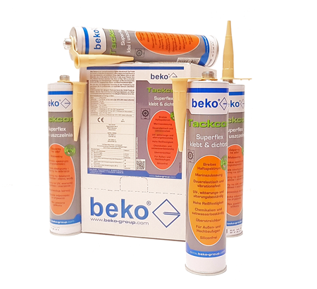 Outlet  BEKO Tackcon Superflex 310 ml Flexibler Hightec Kleber Silicon Shore 45 Beige