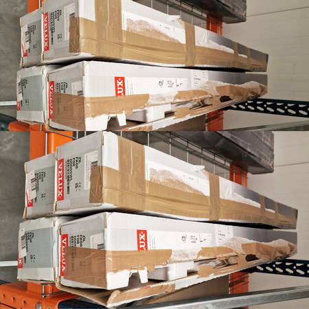 OUTLET VERDUNKELUNGSROLLOS Velux DKL SK08 0705SWL 114x140 cm Grau  mit weissen  Führungen 