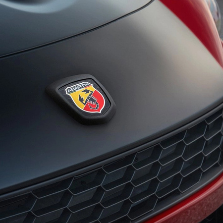 Große Gokart Abarth Lizenz 3-9 Jahre Schwarz und Rot