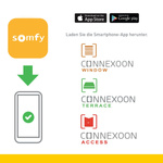 Somfy Connexoon und Elixo 500 3S iO Schiebetore Handsender Smart Home per App