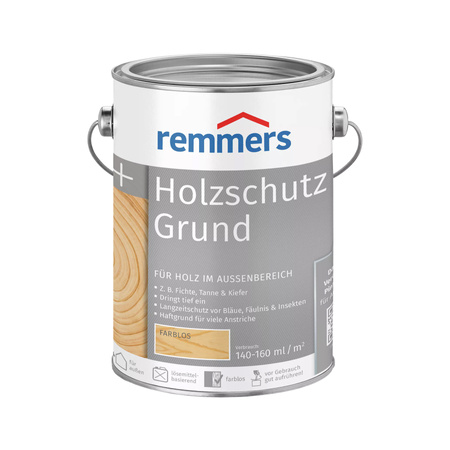 Bandloo Set Remmers Holzschutz-Grund 0,75L + Pinsel - Holzschutz