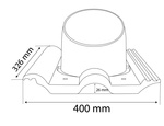 Set Eurovent VENTOS X PLUS 150 mm Anthrazit + FLEXOS X PLUS 60 cm Grau