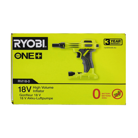 Ryobi RVI18-0   Akku-Kompressor/Inflator 18 V ONE+ für Matratze (ohne Akku)