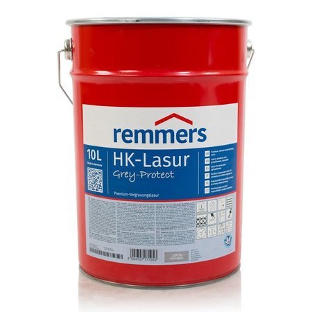 Outlet Remmers HK-Lasur Grey-Protect 10 L Holzlasur Holzschutz - Platingrau