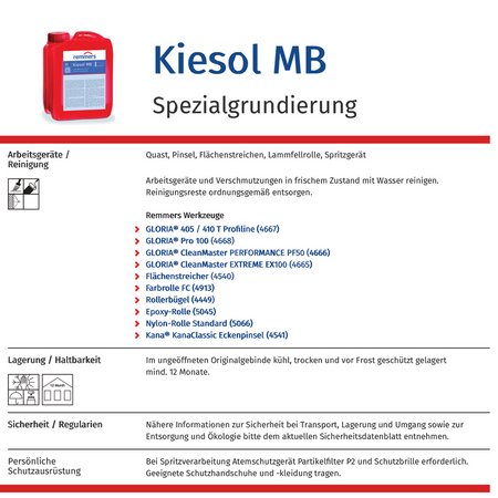 Remmers Kiesol MB Sezielle Grundierung für alle Untergründe 5 Liter