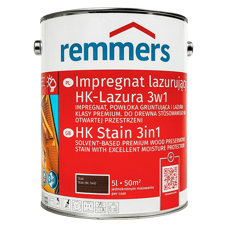 Remmers HK Lasur 5 L Teak – 3in1 Holzschutzmittel